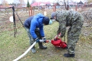 С наполненным ранцем на патрулирование. д. Вата